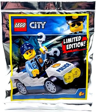 LEGO City Limited Edition 951907 Polizei Figur Klaus mit Einsatzwagen Polybag