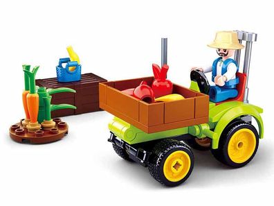 Sluban Town Farm Set M38-B0776 Bauernhof kleiner Obst-Gemüse Traktor