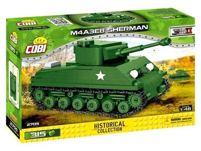 COBI Militar Bausatz Set 2705 Tank Panzer M4A3E8 Sherman