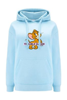 Damen Kapuzenpullover Tom i Jerry 012 Tom & Jerry Hellblau
