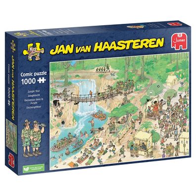 Jumbo Spiele 1110100316 Jan van Haasteren - Dschungeltour - 1000 Teile Puzzle