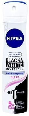 Nivea Black & White Invisible Deo Spray - Zuverlässiger Schutz