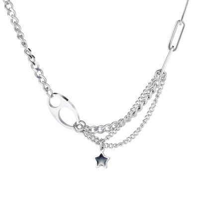 Little Star Cold Style Titanium Steel Necklace For Women Trendy Clavicle Chain