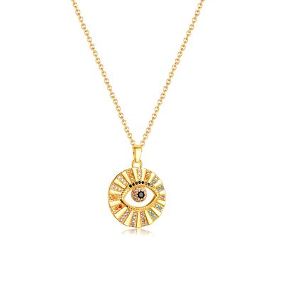 Style Devil's Eye Pendant Light Luxury Temperament Necklace For Women