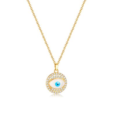 Light Luxury Devil's Eye Pendant Elegant Necklace Women