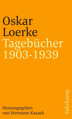 Tageb?cher 1903-1939, Oskar Loerke