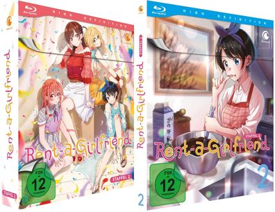 Rent-a-Girlfriend - Staffel 2 - Vol.1-2 + Sammelschuber - Limited - Blu-Ray - NEU