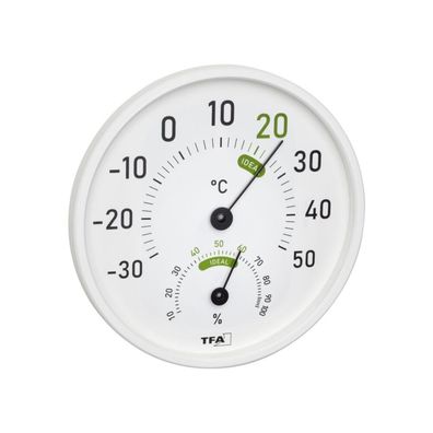 TFA - Analoges Thermo-Hygrometer für innen und außen 45.2045.02 - weiß