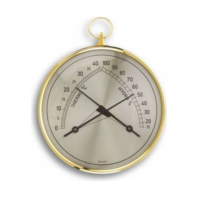 TFA - Analoges Thermo-Hygrometer Klimatherm 45.2005 - gold