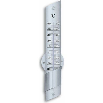 TFA - Analoges Innen-Außen-Thermometer aus Aluminium 12.2029 - silber