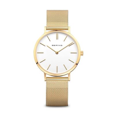 Bering - Geschenkset - Damen - Classic - Uhr + Armband + Ohrstecker - XMAS Set Gold