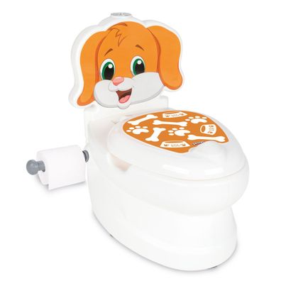 Töpfchen mit Spülgeräusch und verschiedenen Tiermotiven, Kindertoilette Hund