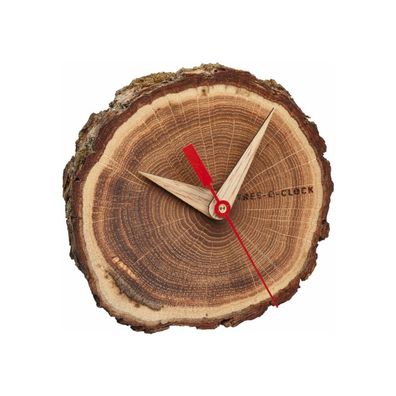 TFA - Analoge Tischuhr aus Eichenholz TREE-O-CLOCK 60.1028.08 - Eiche, natur
