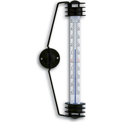 TFA - Analoges Fensterthermometer mit Metallhalter 14.6000 - schwarz