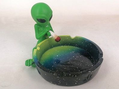 Keramikascher "Alien" grün mit Farbverlauf