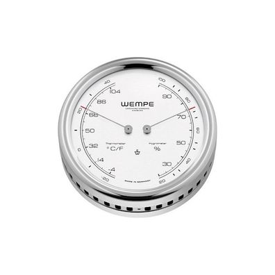 Wempe - CW250015 - Thermo-/ Hygrometer - 100mm - Edelstahl - PILOT V
