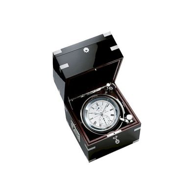 Wempe - CW800016 - Schiffschronometer - 200mm - Messing und Holz - römische Ziffern