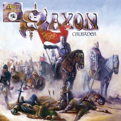 Saxon: Crusader (Limited Edition) (White, Black & Blue Splatter Vinyl) - BMG Rights