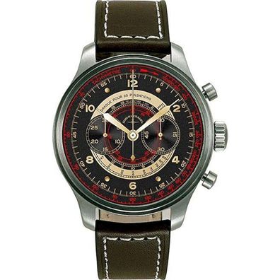 Zeno-Watch - Armbanduhr - Herren - Chronograph - OS Retro - - 8560BH-f1-Puls
