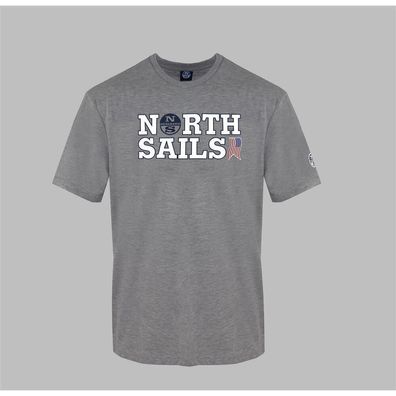 North Sails - T-Shirt - 9024110926-GREY-MEL - Herren
