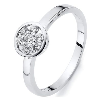 Luna Creation - 1C004W454-1 - Ring - Damen - Weißgold 14K - Diamant - 0.15 ct