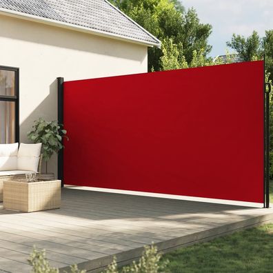 Seitenmarkise Ausziehbar Rot 200x500 cm