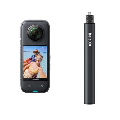 Insta360 - Actionkamera X3 - Bundle mit Selfie-Stick 18-70 cm