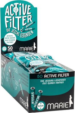 10x Marie Active Filter 6mm mit Aktivkohle "Jessas Legenden" 50 Stk #1