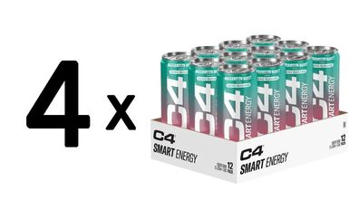 4 x C4 Smart Energy, Watermelon - 12 x 330 ml.