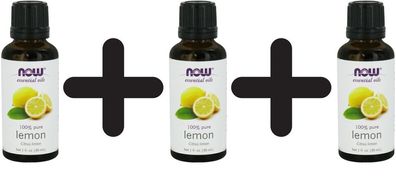 3 x Essential Oil, Lemon Oil - 30 ml.
