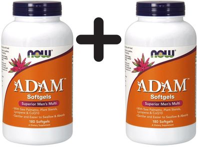 2 x ADAM Multi-Vitamin for Men - 180 softgels