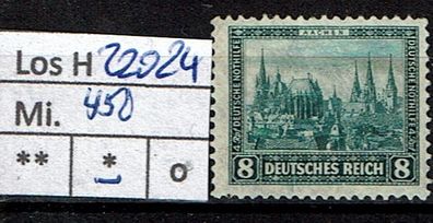 Los H22024: Deutsches Reich Mi. 450 *