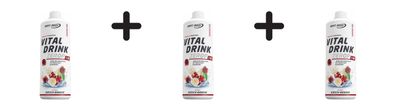 3 x Best Body Nutrition Vital Drink Zerop (1000ml) Cherry-Banana