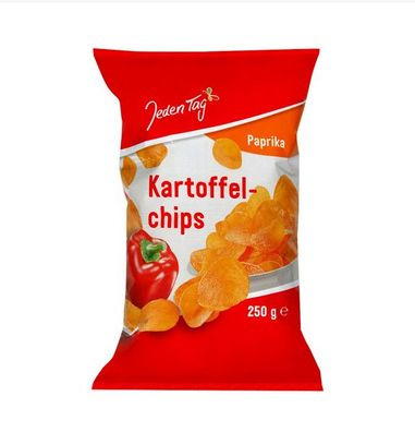Chips Paprika Style von Jeden Tag 250g - 3 Varianten/ Stück