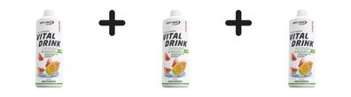3 x Best Body Nutrition Vital Drink Zerop (1000ml) Cactus Fig