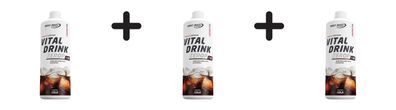 3 x Best Body Nutrition Vital Drink Zerop (1000ml) Cola