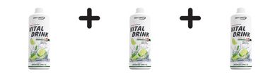 3 x Best Body Nutrition Vital Drink Zerop (1000ml) Green Tea Lime