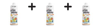 3 x Best Body Nutrition Vital Drink Zerop (1000ml) Multifruit