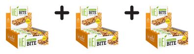 3 x HEJ Natural HEJ Bite Organic (12x40g) Crunchy Peanut