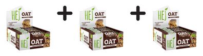 3 x HEJ Natural HEJ Oat Bar Organic (12x45g) Chocolate Hazelnut