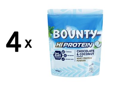 4 x Mars Protein Bounty Protein Powder (875g) Coconut