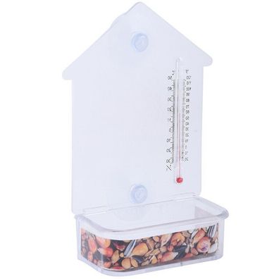Esschert kleines Fenster- Futterhaus mit Thermometer FB440