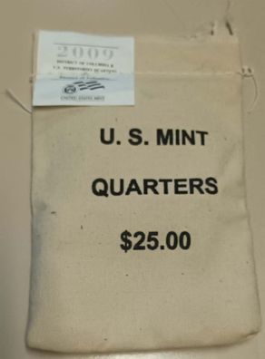USA Quarter Dollar 2009 P District of Columbia 100 Stk im Beutel der US-Mint*