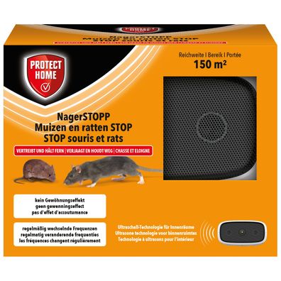 Protect Home NagerStopp 150qm - Ultraschall gegen Nager wie Mäuse und Ratten