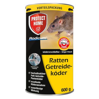 Protect Home Rodicum Ratten Getreideköder - 600 g