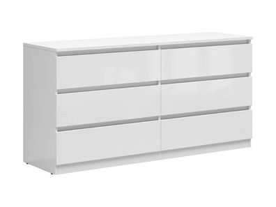 Kommode Tetrix Sideboard Schubladenschrank 45 x 150 x 75,5 , Weiss