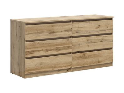 Kommode Tetrix Sideboard Schubladenschrank 45 x 150 x 75,5 , Braun