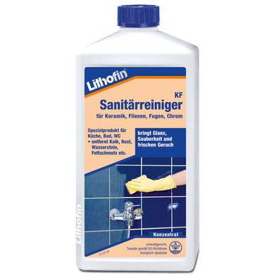 Lithofin KF Sanitärreiniger - Lieferform: 1 Liter Flasche