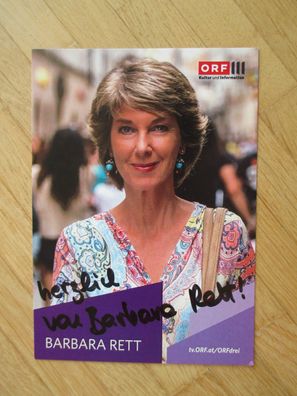 Dancing stars ORF Fernsehmoderatorin Barbara Rett - handsigniertes Autogramm!