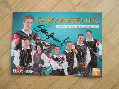 Volksmusik Star Saso Avsenik & seine Oberkrainer - handsigniertes Autogramm!!!